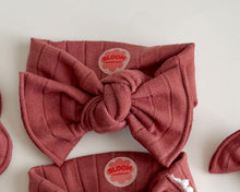 Clay Wide Ribbed Tie On Headwrap