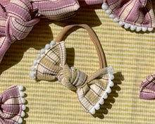 Golden Double Stripe Ribbed BloomCLIPS or Nylon Headband