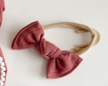 Clay Wide Ribbed BloomCLIPS or Nylon Headband