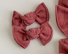 Clay Wide Ribbed BloomCLIPS or Nylon Headband