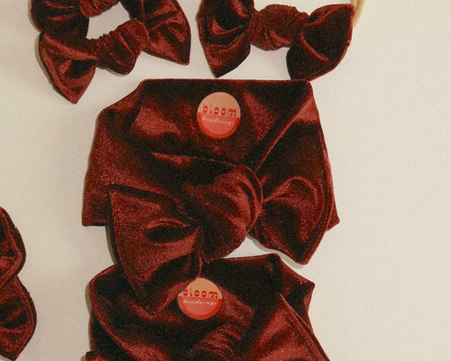 Copper Velvet Tie On Headwrap