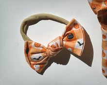 Halloween Gingham BloomCLIPS or Nylon Headband