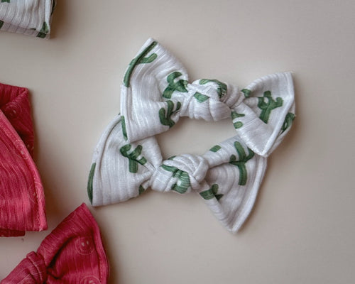 Cactus Ribbed BloomCLIPS or Nylon Headband