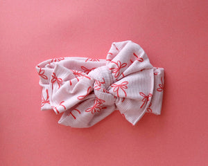 Oversized Bow BOWS Tie On Headwrap