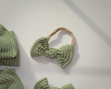 Lime Wavy Ribbed BloomCLIPS or Nylon Headband