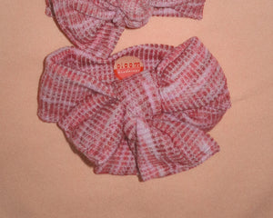 Oversized Bow Purple Marled Tie On Headwrap