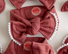 Clay Wide Ribbed Tie On Headwrap