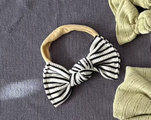 Mini Stripe Ribbed BloomCLIPS or Nylon Headband