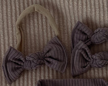 Greige Ribbed BloomCLIPS or Nylon Headband