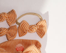 Apricot Wavy Ribbed BloomClips or Nylon Headband