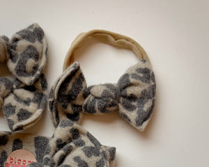 Fuzzy Leopard BloomCLIPS Or Nylon Headband