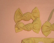 Lemon Ribbed BloomCLIPS or Nylon Headband