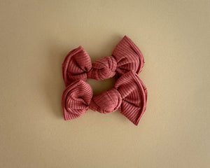 Clay Mini Ribbed BloomCLIPS or Nylon Headband