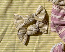 Golden Double Stripe Ribbed BloomCLIPS or Nylon Headband