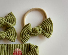 Avocado Wavy Ribbed BloomCLIPS or Nylon Headband
