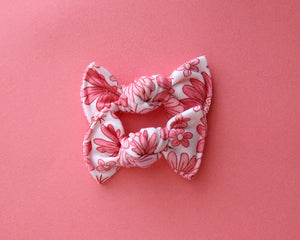 Pink Floral BloomCLIPS OR Nylon Headband