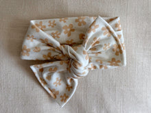 *RESTOCK* Tan Daisy Tie On Headwrap