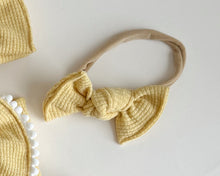Butter Yellow Waffle BloomCLIPS or Nylon Headband