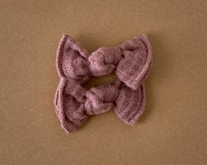 Lilac Fuzzy Waffle BloomCLIPS OR Nylon Headband