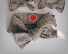 Mushroom Mini Waffle Tie On Headwrap