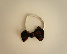 Brown + Black Checker BloomCLIPS or Nylon Headband