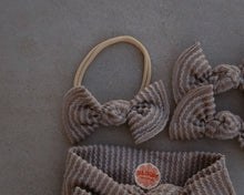 Concrete Wavy Ribbed BloomCLIPS or Nylon Headband