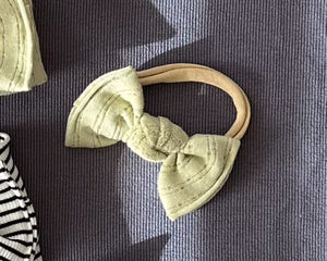 Honeydew Sweater Ribbed BloomCLIPS or Nylon Headband