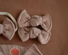 Earthy Pink Sweater Ribbed BloomCLIPS or Nylon Headband