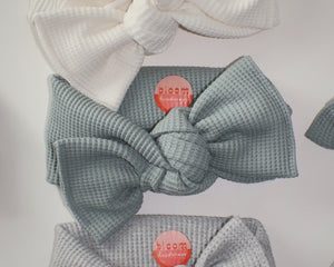 Sage Mini Waffle Tie On Headwrap