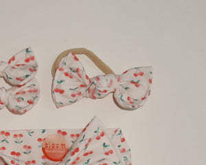 *RESTOCK* White Cherries BloomCLIPS or Nylon Headband