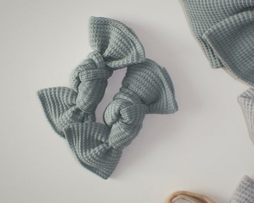 Sage Mini Waffle BloomCLIPS or Nylon Headband