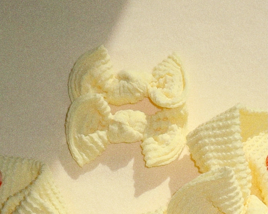 *RESTOCK* Butter Yellow Wavy Ribbed BloomCLIPS set of 2