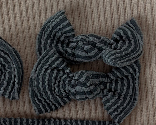 Dusty Teal BloomCLIPS or Nylon Headband