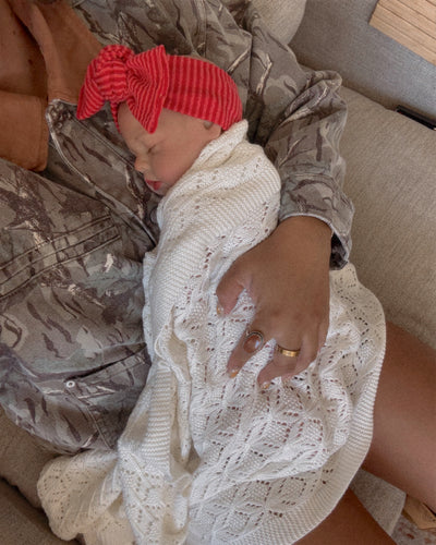 *RESTOCK* Red Wavy Tie On Headwrap