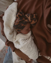 *RESTOCK* Cheetah Wavy Ribbed Tie On Headwrap