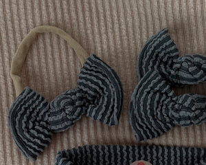 Dusty Teal BloomCLIPS or Nylon Headband