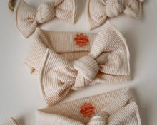 *new* OG Ivory Ribbed Tie On Headwrap