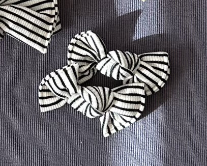 Mini Stripe Ribbed BloomCLIPS or Nylon Headband