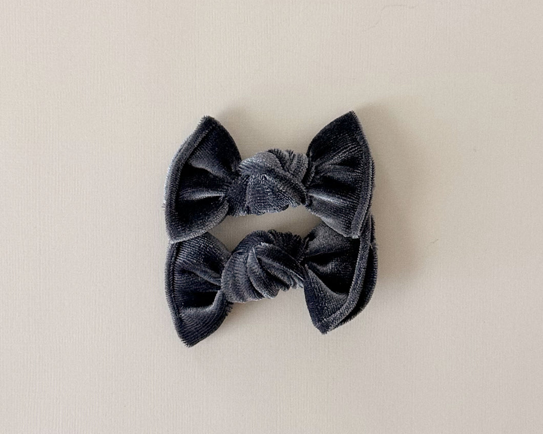Denim Velvet BloomCLIPS set of 2