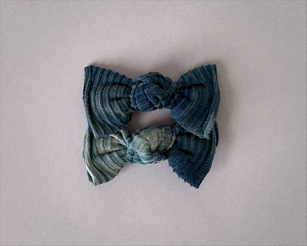 Navy Tie Dye BloomCLIPS set of 2