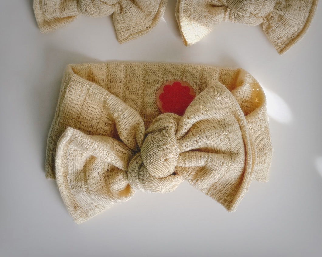 Butter Yellow Sweater Tie On Headwrap