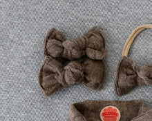 Fawn Fuzzy Check BloomCLIPS or Nylon Headband