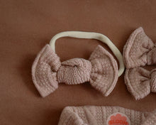 Earthy Pink Sweater Ribbed BloomCLIPS or Nylon Headband