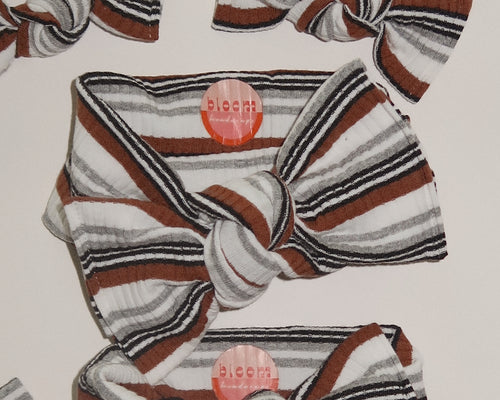 baby girl neutral stripe ribbed bows bow for newborns moms