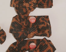 cheetah wavy ribbed tie on headband baby girl trendy