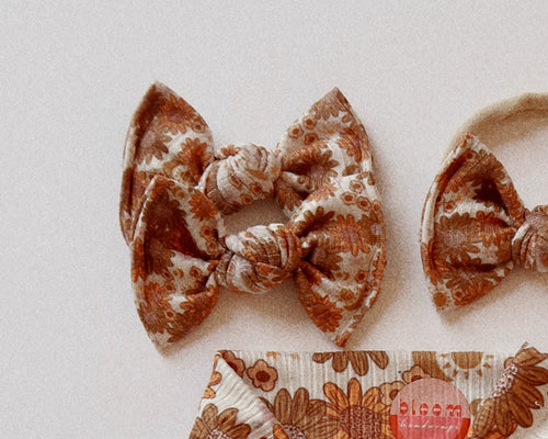 fall floral bloomclips for your toddler baby girl bows
