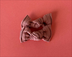 Dusty Pink Wide Ribbed BloomCLIPS set of 2