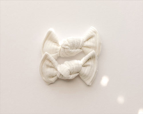 Bone Ribbed BloomCLIPS set of 2