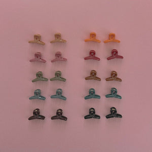 mini claw clips in so many different colors