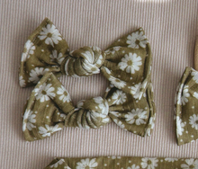 olive daisy ribbed bows piggy set for toddler baby girl